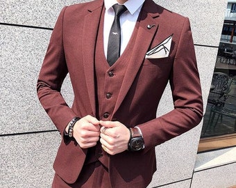 Rust Color Suit - Etsy