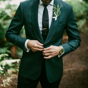 MEN GREEN SUIT - Tuxedo For Men - Men Tuxedo Suit - Men Tuxedo Jacket - Suit For Groom - Gift For Men - Green Groom Suit - Men Prom Suit