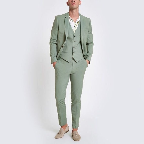 MEN GREEN SUIT Sage Green Suit Elegant Green Suit Men - Etsy