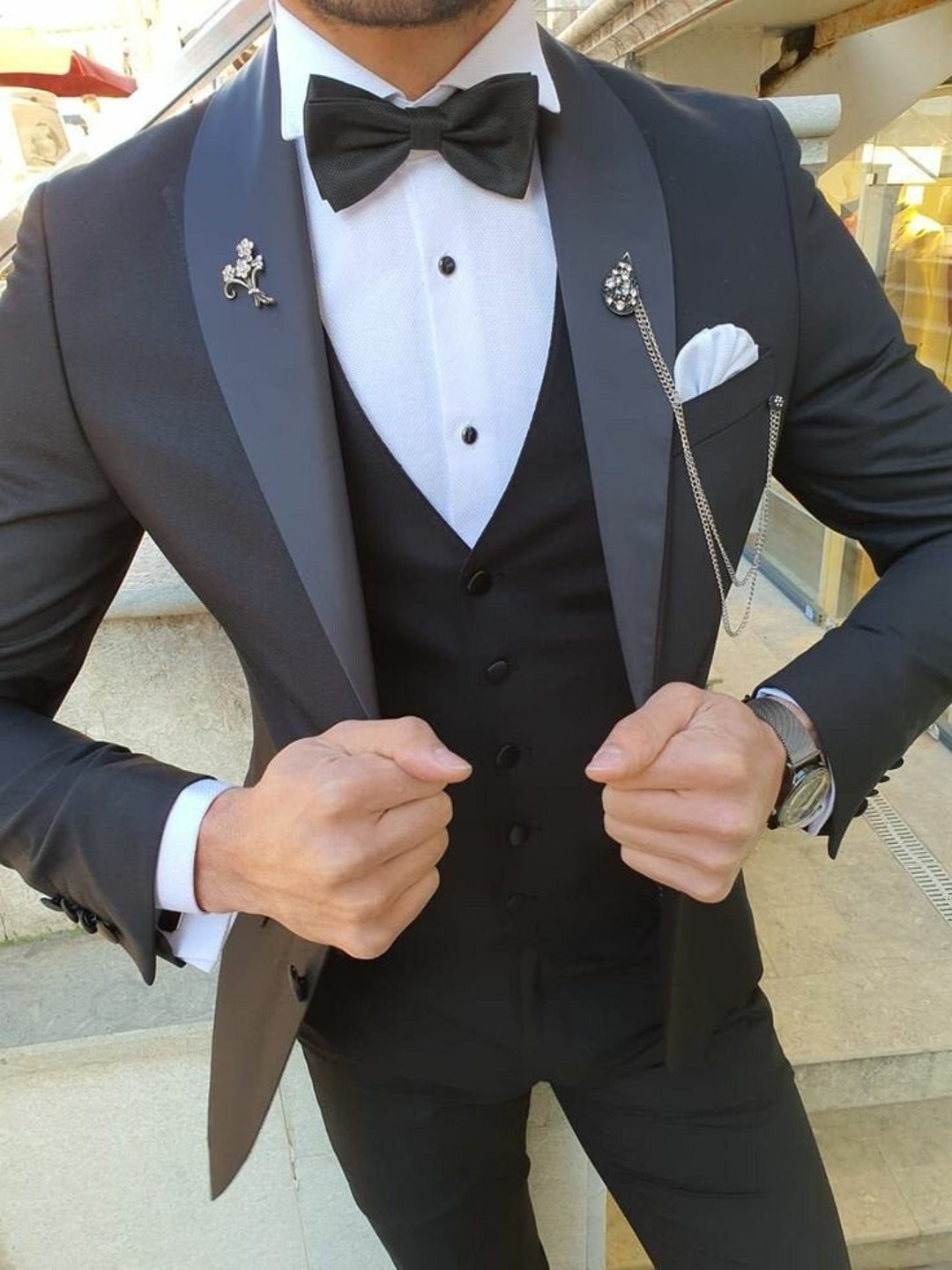WEDDING ATTIRE TUXEDO Men Tuxedo Suit Men Tuxedo Men - Etsy