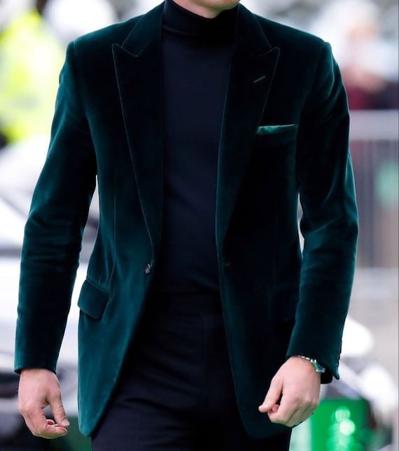 BLAZER DE HOMBRE de Terciopelo Verde - Etsy