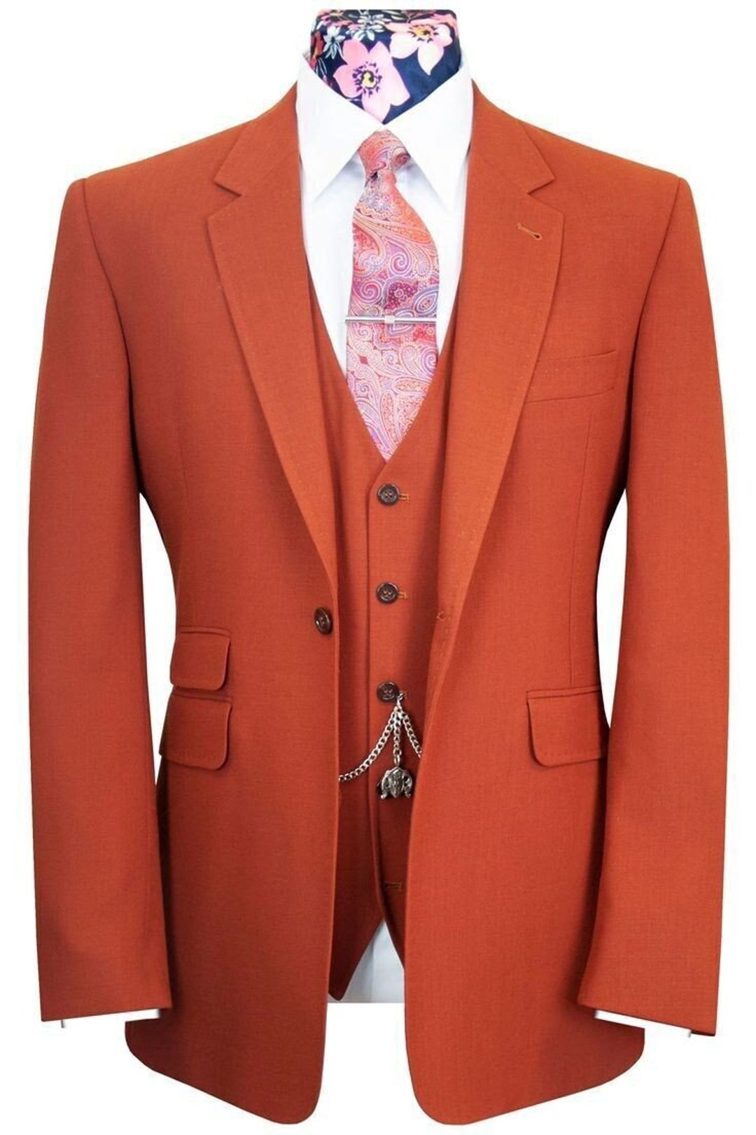 Men Suit Men Wedding Suit Rust Wedding Suit Suits for - Etsy
