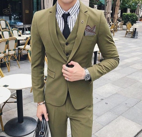 Olive Green Wedding Suit | mail.napmexico.com.mx