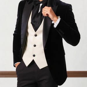 Men&#39;s Clothing - Elegant Dinner Date Suit - Party Wear Suit - Gift For Husband - Engagement Day Wear - Suit For Prom - Black Tuxedo Suit