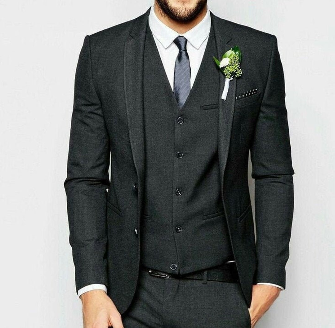 MEN WEDDING SUIT Men Formal Suit Three Piece Suit Wedding Wear Gift Men  Wedding Suit Suit for Groom Slim Fit Suit -  Australia
