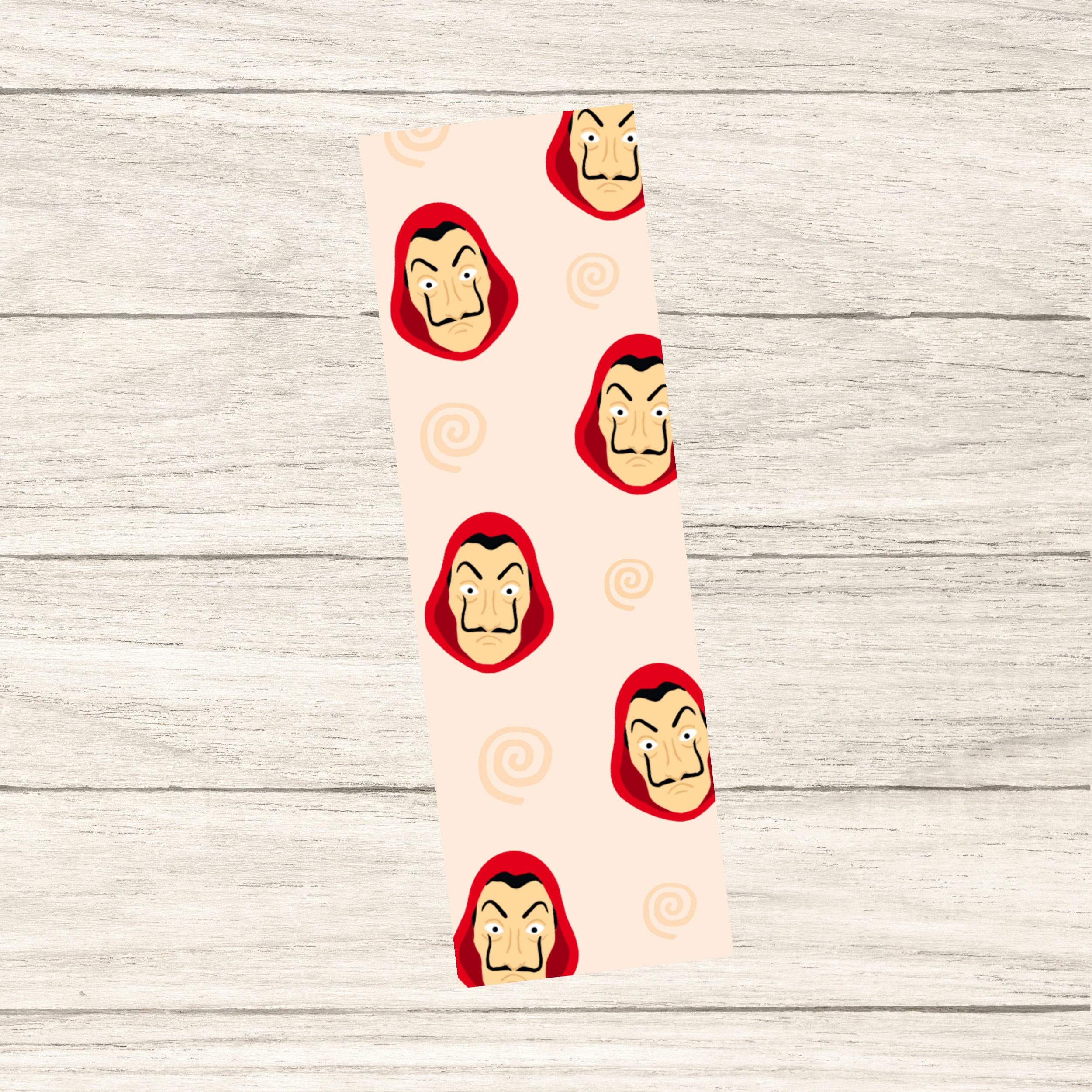 Money Heist Bookmark Netflix Money Heist Blogger Bookmark Etsy UK