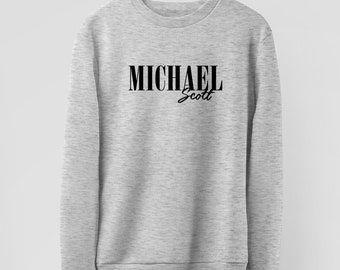 Retro Michael SCOTT, The Office Crewneck Sweatshirt or T-Shirt | Michael Scott, Tv Show, The Office Sweatshirt, T-Shirt