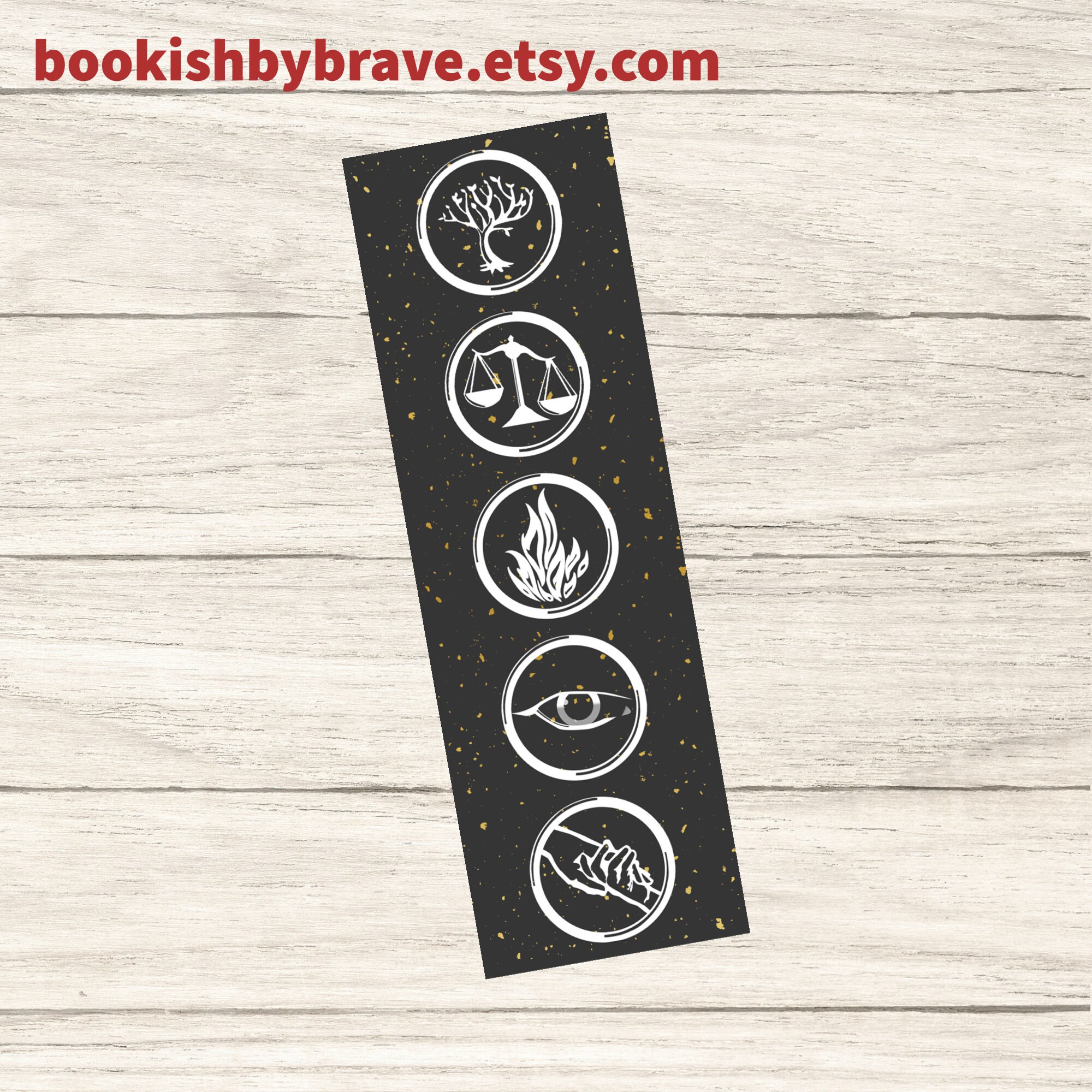 DIVERGENT Bookmark Dauntless 'Factions' Bookmark Etsy