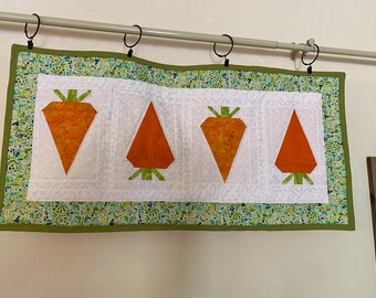 Quilted/Cute Carrot Wall Hanging or Table Runner