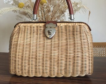 Sac A Main Osier Etsy