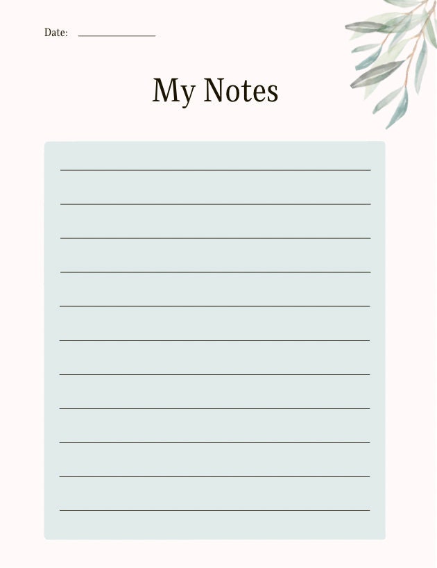 Greenery Planner/calendar/to Do List - Etsy