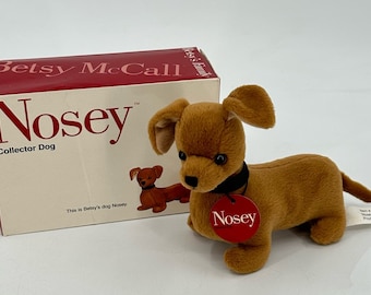 1997 Robert Tonner Doll Company Betsy McCall's Dog NOSY Box & Tag NIB Teckel