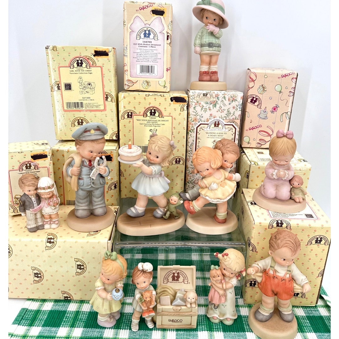 10 Memories of Yesterday Figurine Lot Enesco ALL NEW Birthday Etsy