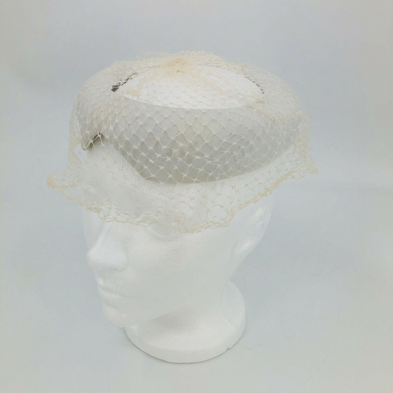 Vintage Womens Hat Skull Cap Veil 