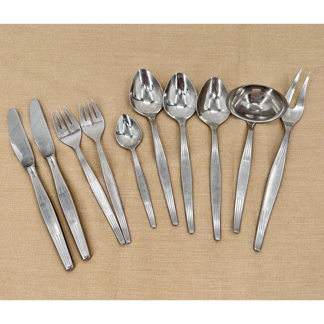 JA Henckels Friodur Stainless Flatware Ladle Knives Serving Fork Spoons