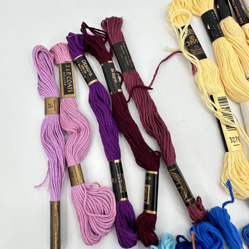 DMC Floss J&P Coats Embroidery Needlepoint Cross Stitch Thread Skeins