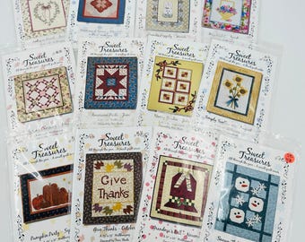 Sweet Treasures Jahr Terri Staats Komplettes Quiltmuster Set Nur NIP Patterns