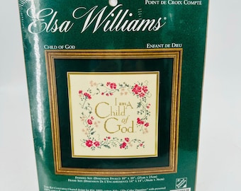 Elsa Williams Kreuzstichpackung "Ich bin ein Kind Gottes"