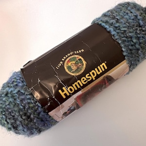 Lion Brand Boucle Homespun Bulky Yarn WINDSOR #341 Blue Green Acrylic