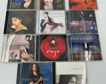 11 Easy-Listening-Musik-CDs im Lot von Josh Groban, Susan Boyle, Sarah Brightman, Enya