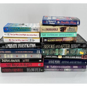 Crime Mystery 80s 90s Fiction Novel Book Huge Lot Cogburn Braun Parker