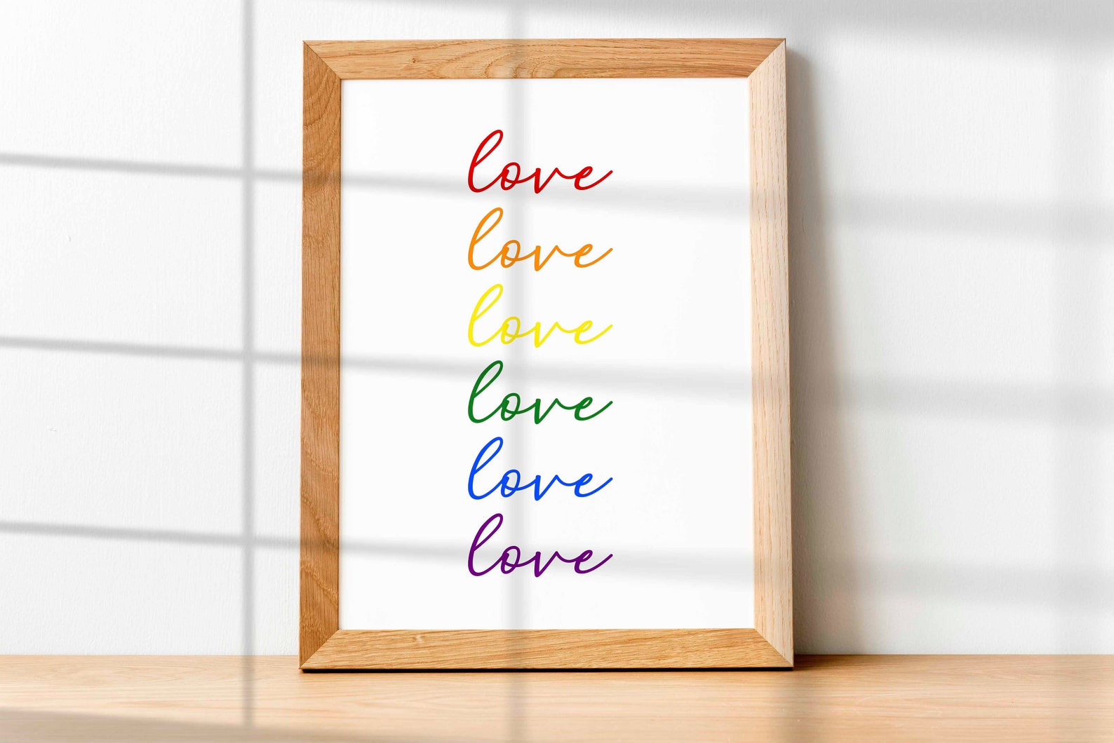Love Pride Printable Pride Poster LGBTQ Art Home Decor - Etsy