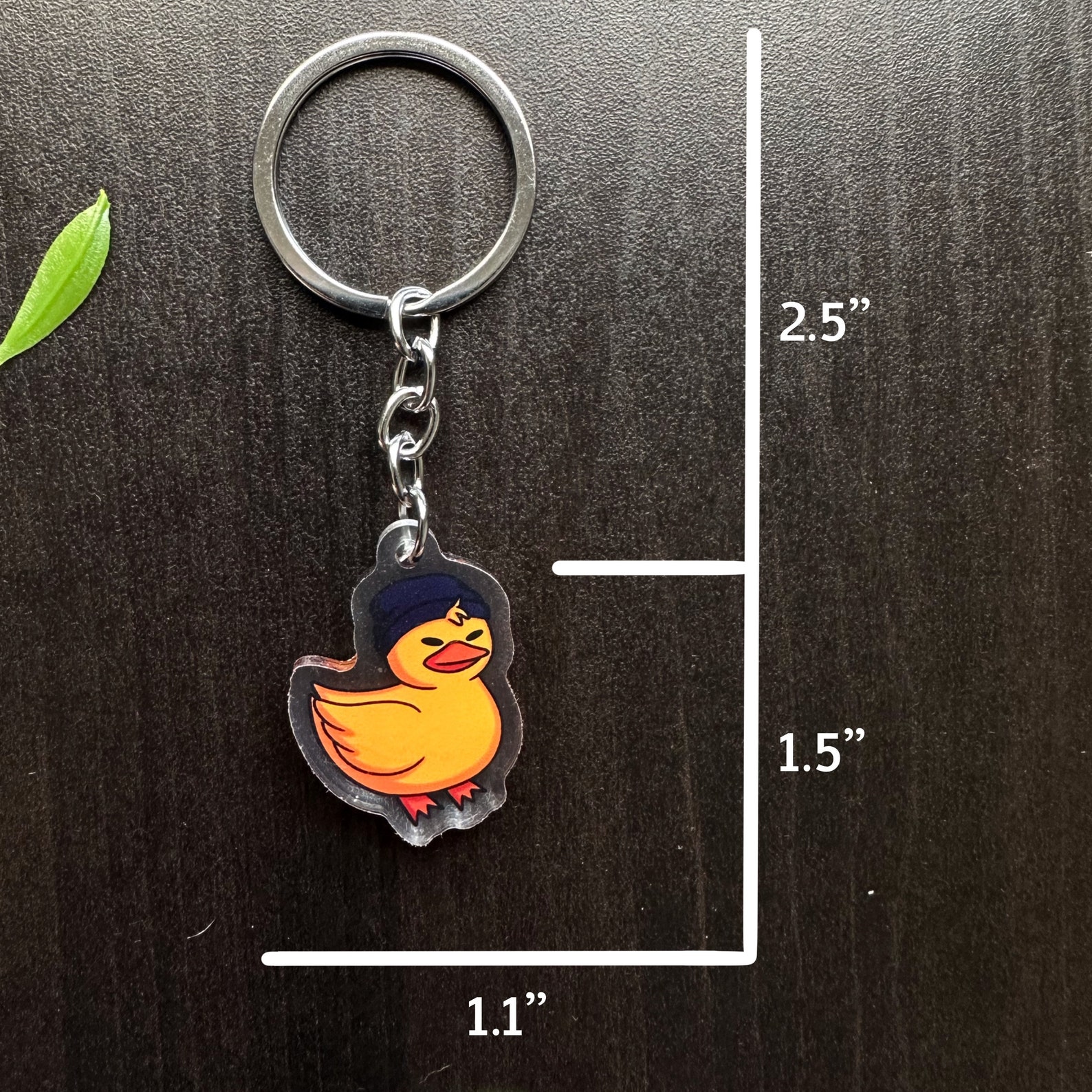 Quackity Keychain / Duck Keychain / Quackity Duck Keychain / Animal