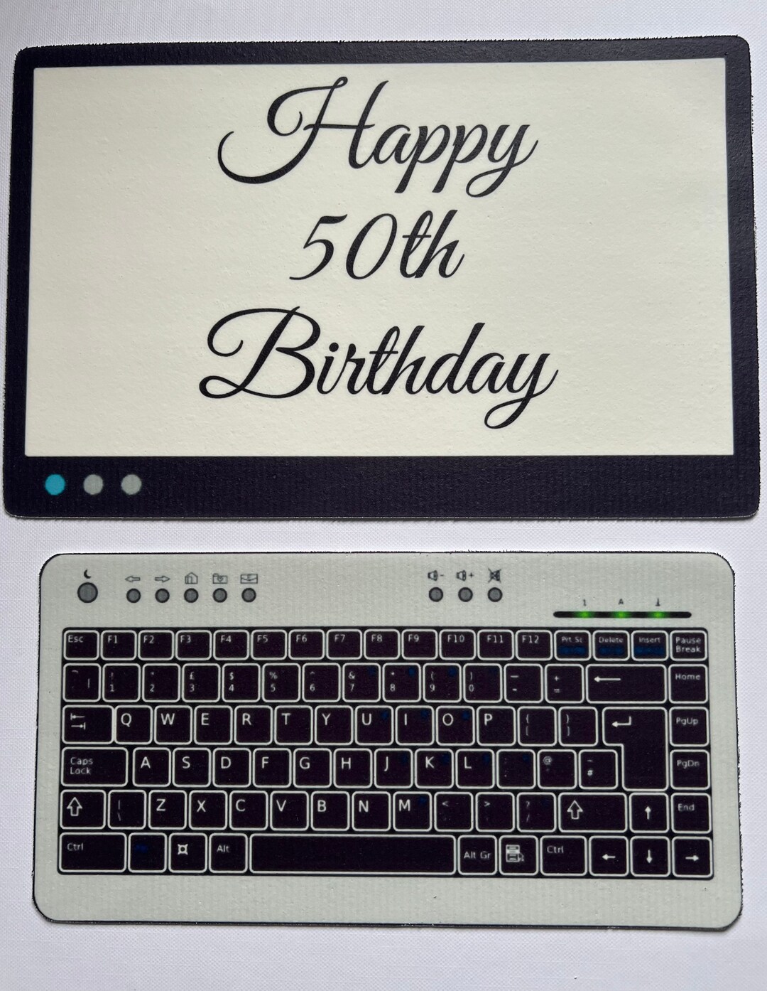 Edible Computer Monitor and Keyboard | Pre Cut Edible Cake Topper ...