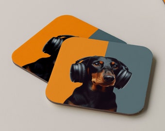 Dachshund Coaster Sausage Dog Coaster Dachshund Lover CoasterFor Sausage Dog Owner Dachshund Dog Unisub Brand