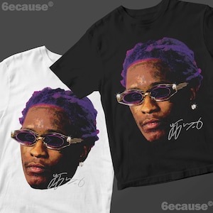 Young Thug Face Shirt ORANGE Thugger Inspired Premium Graphic Tee - Etsy