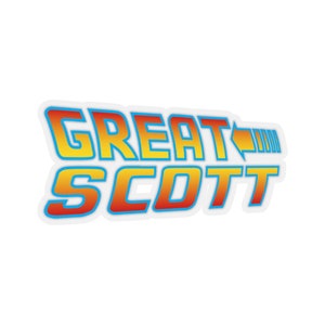 Pegatina de Great Scott - Regreso al futuro