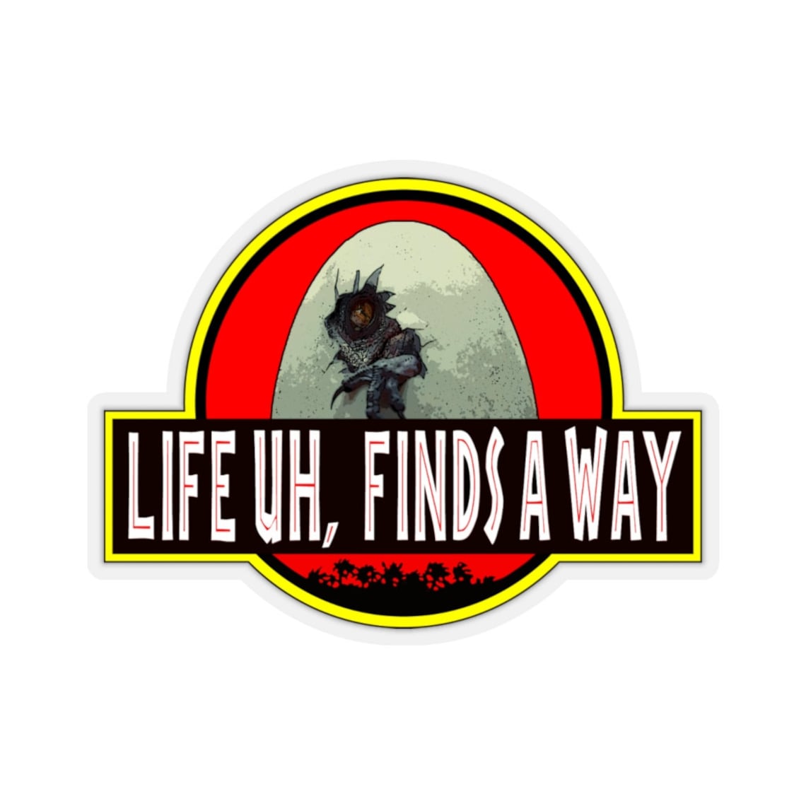 Life Uh Finds A Way Jurassic Park Sticker Etsy UK