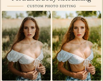 Servicios profesionales de retoque fotográfico: bodas, retratos, cuerpo (descarga digital)