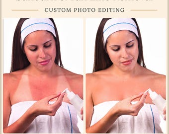 Sunburn and Tan Line Removal Photo Editing Service: Natural Skin Tone Correction