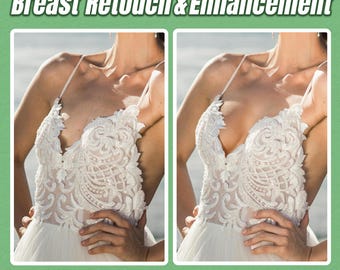 Fotoritocco professionale per l'aumento del seno: modellamento naturale del corpo