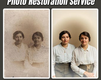 Servizio di restauro di foto d'epoca: riparazione e ritocco di foto digitali