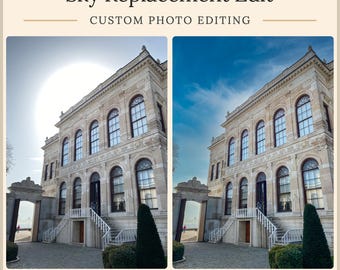 Sky Replacement Photo Editing Service: Wedding, Weather Change (Digital Delivery, 24hr Turnaround)