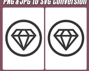 Conversione da PNG e JPG a SVG, da PNG a SVG, da JPG a SVG, conversione in grafica vettoriale, file di taglio Silhouette, logo vettoriale, da logo a vettoriale