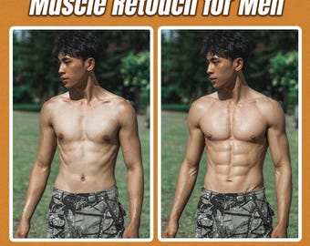 Servizio di fotoritocco per l'aumento muscolare: scultura del corpo, contouring