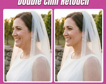 Fotoritocco professionale: rimozione del doppio mento e perfezionamento della mascella