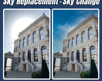 Servizio di fotoritocco con sostituzione del cielo: matrimonio, cambiamenti meteorologici (consegna digitale, consegna in 24 ore)