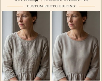 Clothing Wrinkle Removal Photo Editing Service: Natural Fabric Retouching