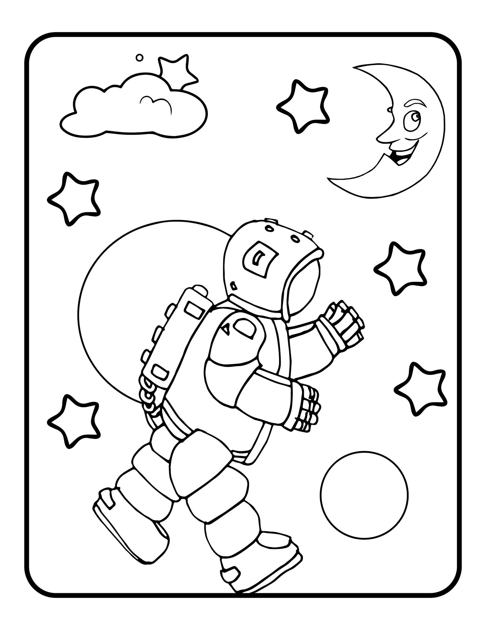Printable-Space-Coloring-Pages-Set 3 | Etsy