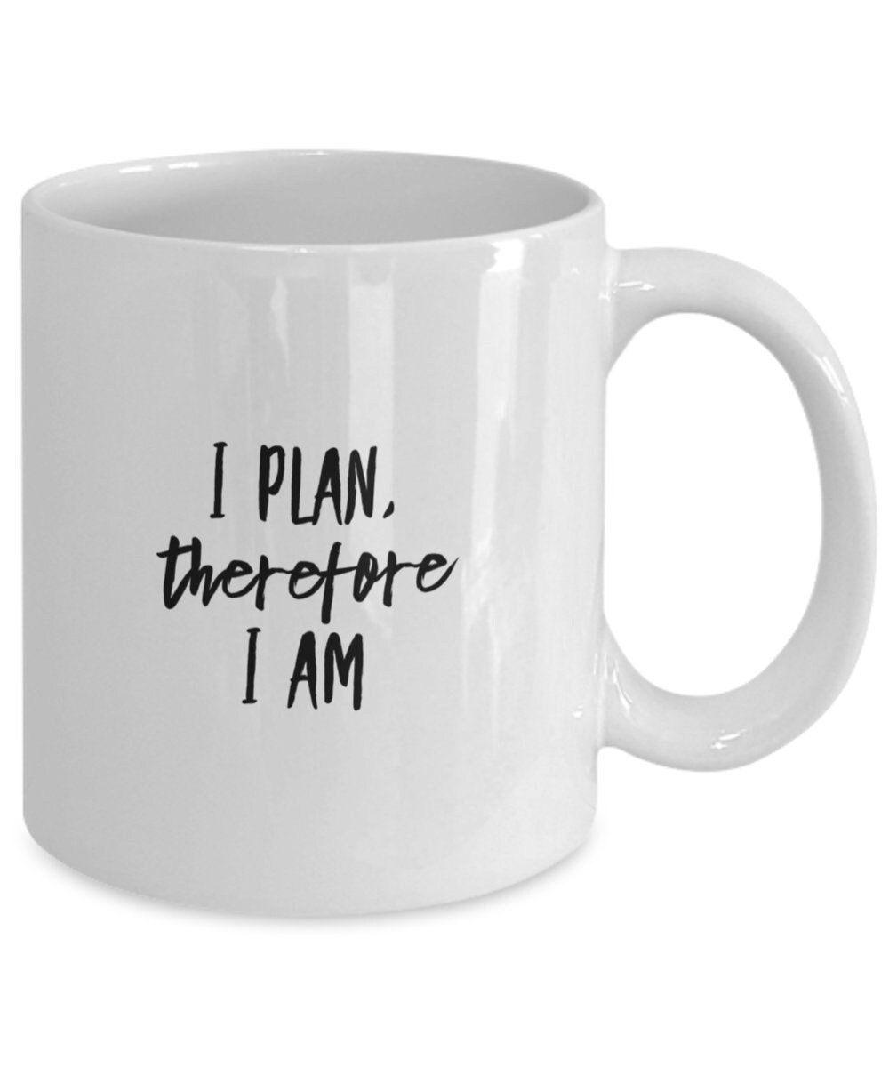I Plan Novelty Coffee Mug Gift for Planners Etsy UK