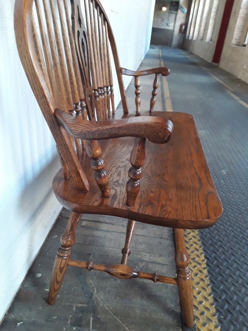 Rare Vintage Dinaire Furniture Bow Back Windsor Tiger Etsy