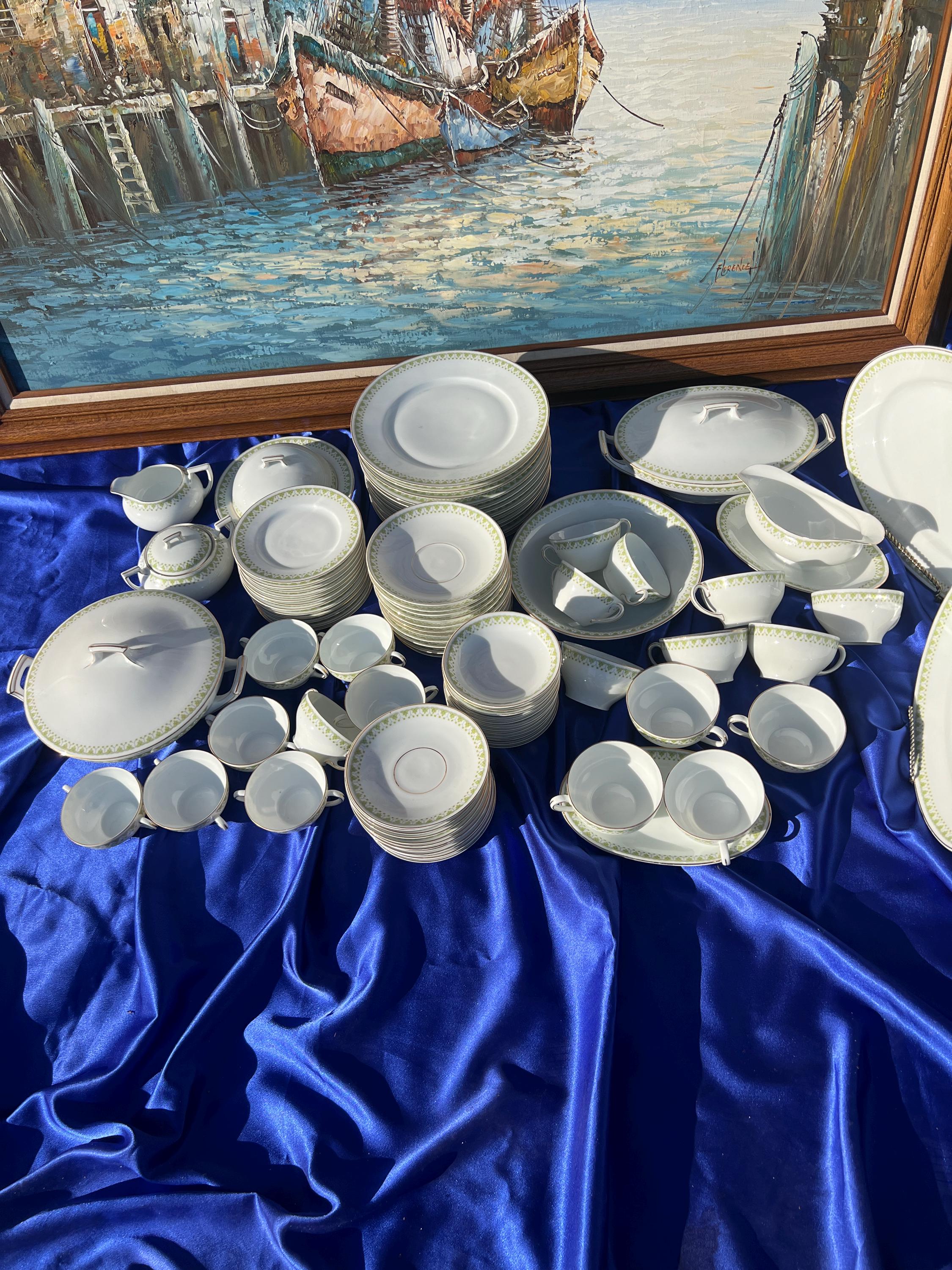 t*i様 60s french china vintage indigo jac T and V French China - Etsy