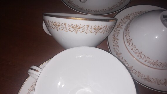 Vintage Sheffield Japan Imperial Gold Tea Set: Fine China