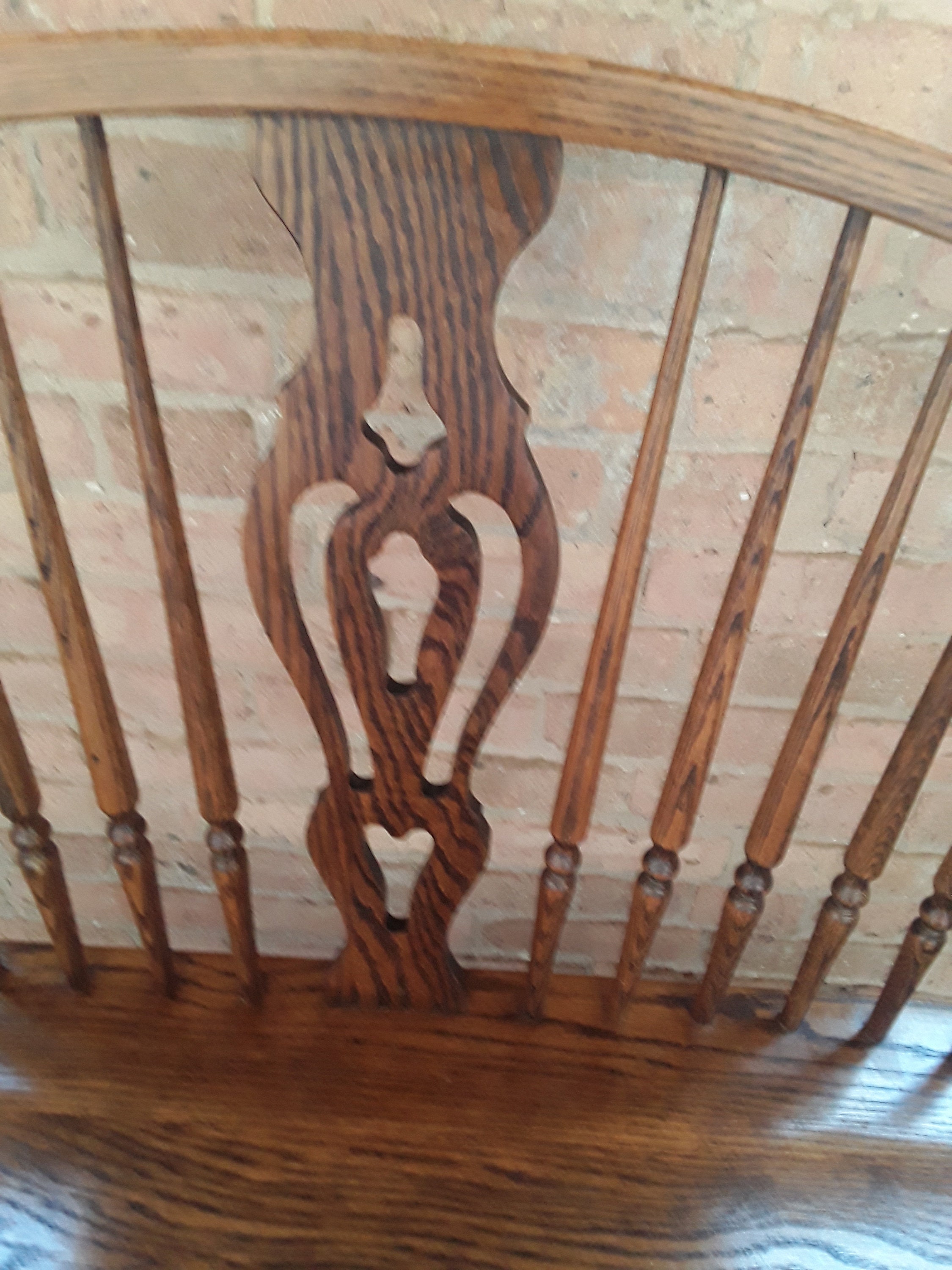 Rare Vintage Dinaire Furniture Bow Back Windsor Tiger Etsy