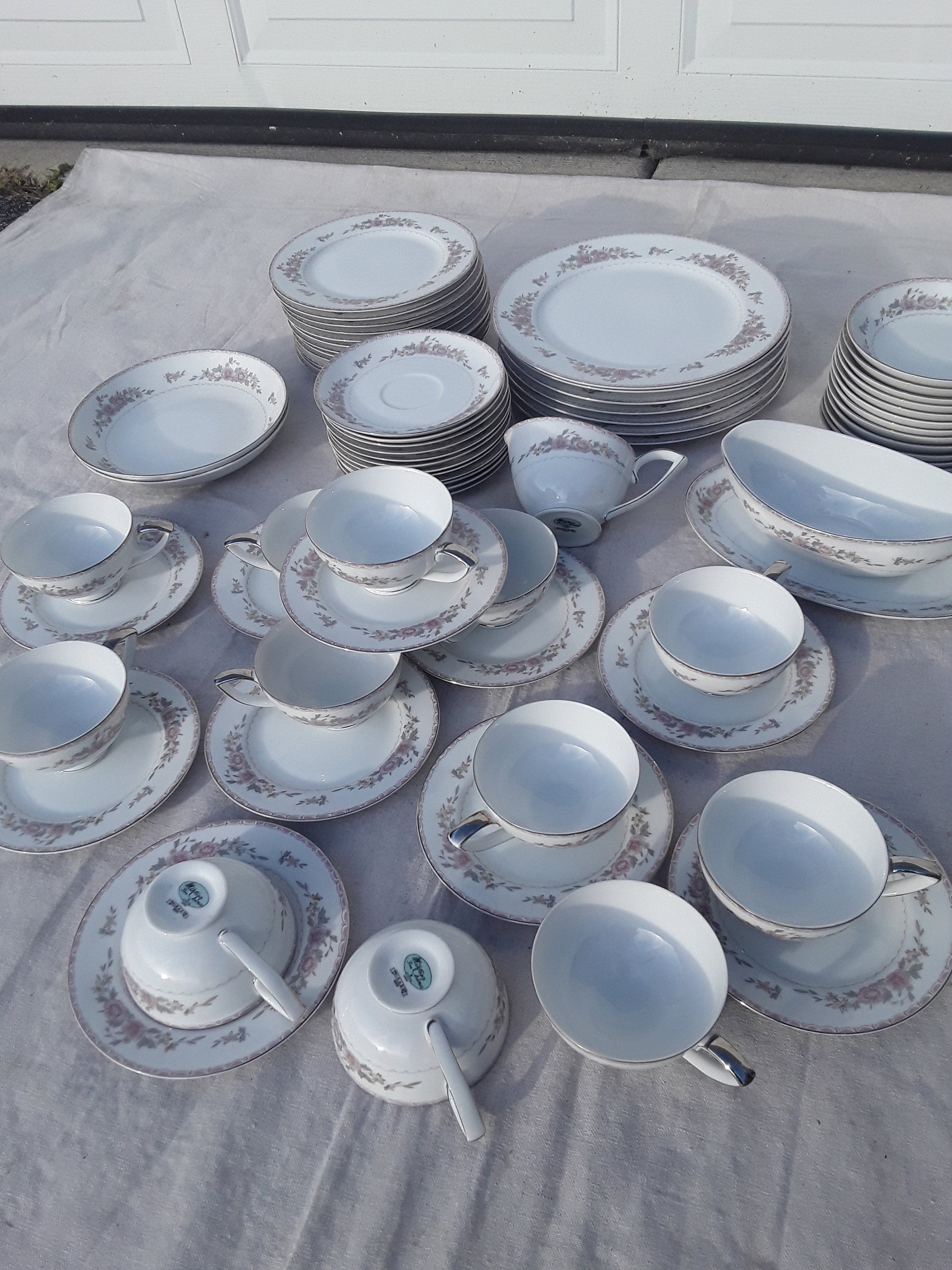Vintage Mikasa Fine China Jyoto Mikado Dinnerware Set, 66 Pieces