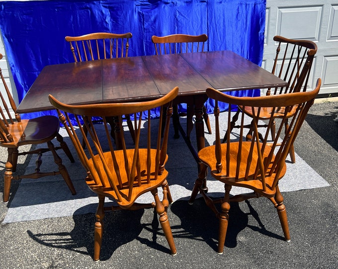 A Complete Vintage Ethan Allen Duxbury Baumritter Early American Dining